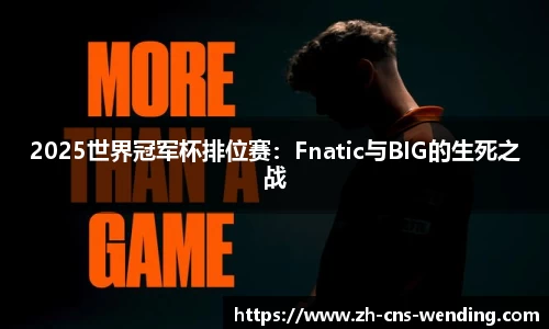 2025世界冠军杯排位赛：Fnatic与BIG的生死之战